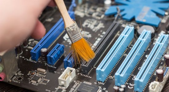 how to clean the motherboard